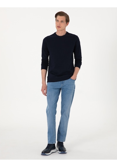 Pierre Cardin Erkek Lacivert Sweatshirt 50314054-vr033 Lacivert