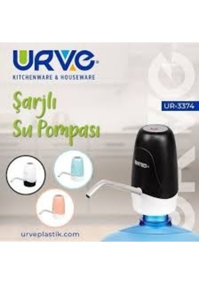 Şarjlı Damacana Pompası Siyah
