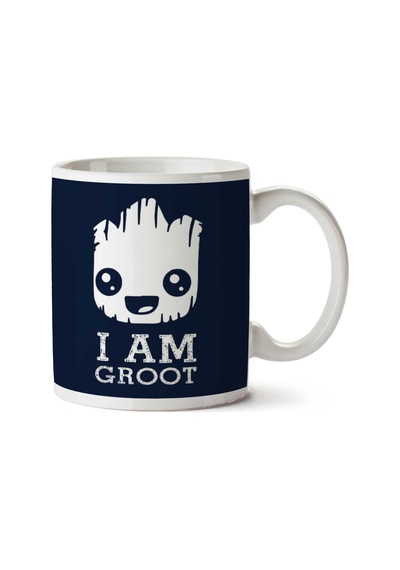 Guardians Of The Galaxy Cute Anime Baby Groot İki Tarafı Baskılı Kupa Bardak