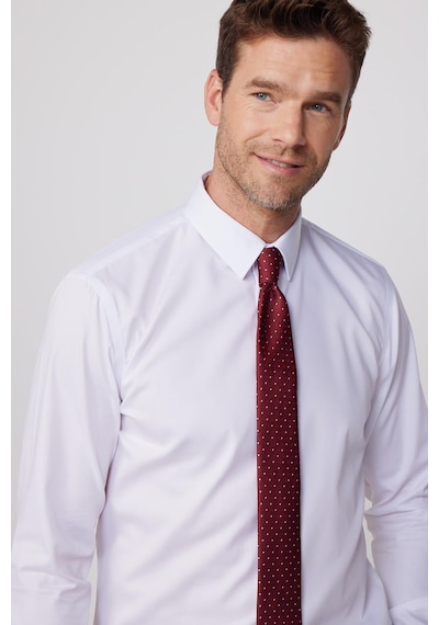 Tudors Slim Fit Non Iron Beyaz Erkek Gömlek-29753-beyaz Beyaz