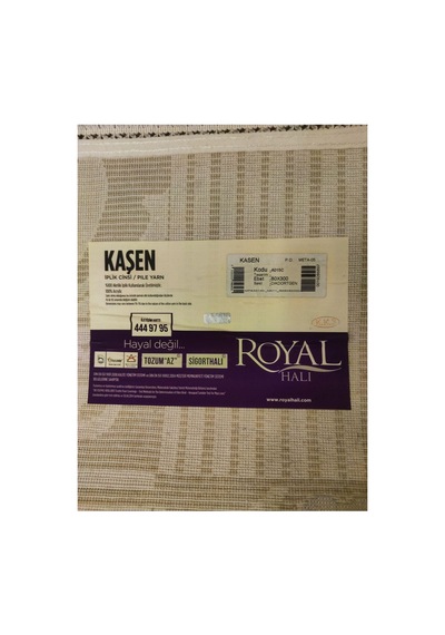 Kaşen A015c Kahve-mavi-beyaz Halı Çok Renkli