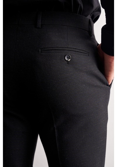 İmza Siyah Yan Cep Açık Paça Esnek Slim Fit Classic Classic Pantolon 1003255163 Siyah