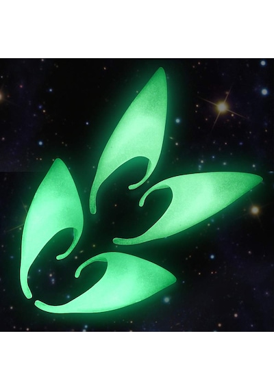 Karanlıkta Yanan Fosforlu Lateks Elf Kulağı 1 Çift 10x5 Cm Nessiworld
