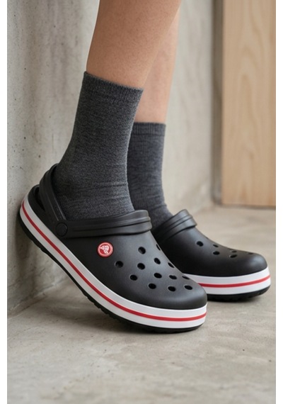 Iconic Shadow Unisex Clog Serisi - Siyah Renk Grafik Baskılı, Anatomik İç Tabanlı Ve Hareketli T...
