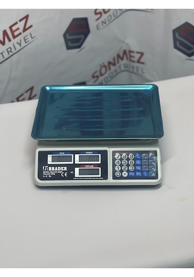 Sönmez Endüstriyel Elektronik Terazi Market Manav Terazi 40 Kg Tartım Terazi
