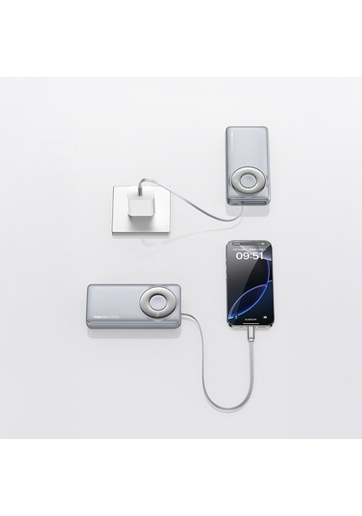 Recci Rpb-p72 Hızlı Şarj Özellikli Type-c Kablolu Powerbank 65w 20.000mah Gri