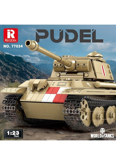 Reobrix 77034 World Of Tanks Pudel Panter Tankı Yaratıcı Yapı Blok Seti Building Blocks - 969 Parça