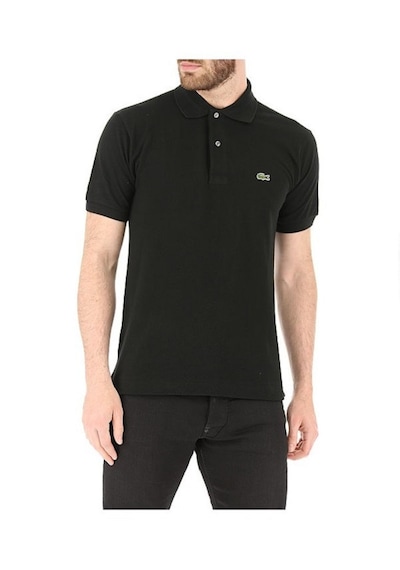 Lacoste Erkek Klasik Pike Kumaş Polo T-shirt Siyah