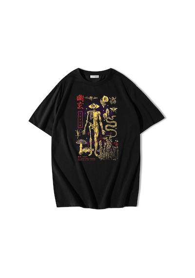 Brz Collection Unisex Oversize Yugen T-shirt-siyah Siyah