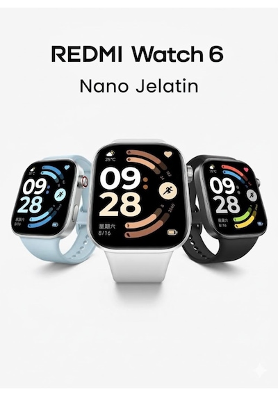 Xiaomi Redmi Watch 6 Uyumlu 3 Adet Şeffaf Ultra Koruyucu Nano Jelatin