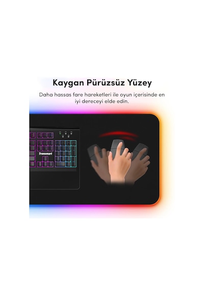 Tronsmart Spire 80 x 30 CM RGB Gaming Oyuncu Mouse Pad