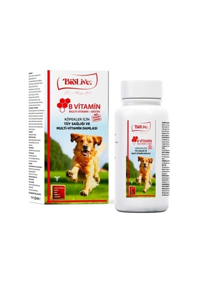 Biolive Köpekler İçin B Vitamin+multivitamin Tüy Sağlığı Likit Vitamin 100ml