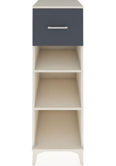 Kronos Dolap 2 Raflı Tek Çekmeceli 44x59x134 Aytaşı-antrasit Aytaşı