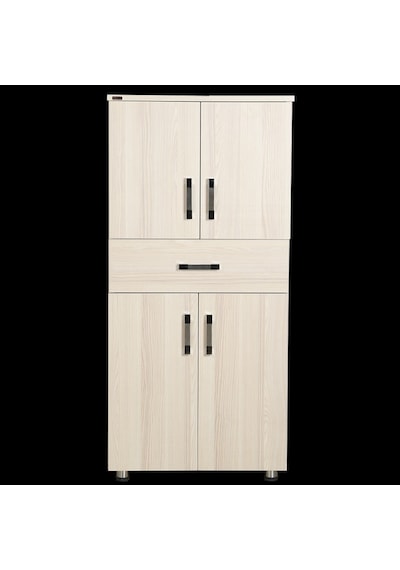 Çok Amaçlı Dolap 150 Cm Hard Parlak Carden Suntalem 4Raf 1Çekmec (391359759)