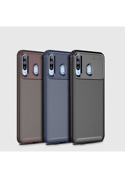 Galaxy M30 Kılıf Zore Negro Silikon Kapak Lacivert