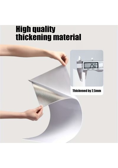 Zensaas41 Vinil Beyaz Mermer Desenli Alüminyum Plastik Duvar Sticker 30x30 Zensaa56 Standart