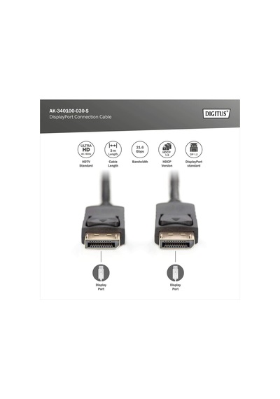 Dıgıtus Dp Görüntü Kablosu 3m Ak-340100-030-s -216577