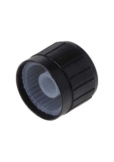 21x17 Alüminyum Potansiyometre Başlığı - Siyah