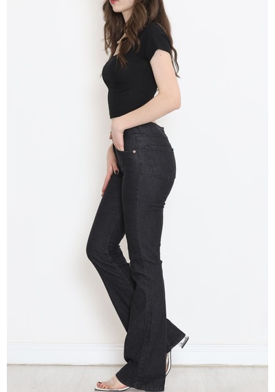 Mokashopin - İspanyol Paça Kot Pantolon Koyufüme - 17274.1431. 001