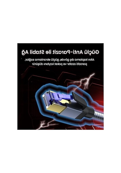 40gbps Gigabit Ethernet Ağ Kablosu, 2 Metre Uzunlukta Hızlı Bağlantı