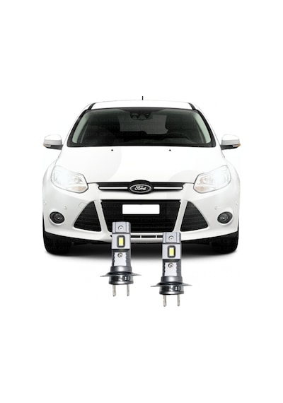 Ford Focus 3 2012-2015 Led Kısa Far Ampulü H7 Mini Led 2'li Set