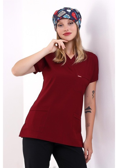 Bflex Soft Yarasa Kol Tek Üst - 6407 Bordo Soft-7384