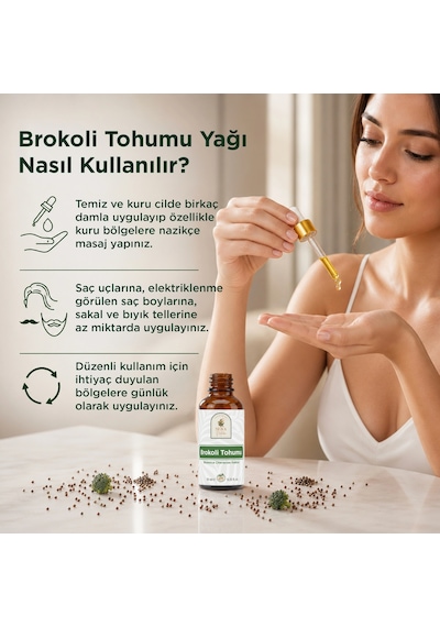 Brokoli Tohumu Yağı 10 Ml %100 Saf Ve Doğal