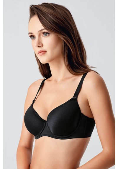 New Bra Kadın B Kap Desteksiz Sütyen Siyah 7900 Siyah