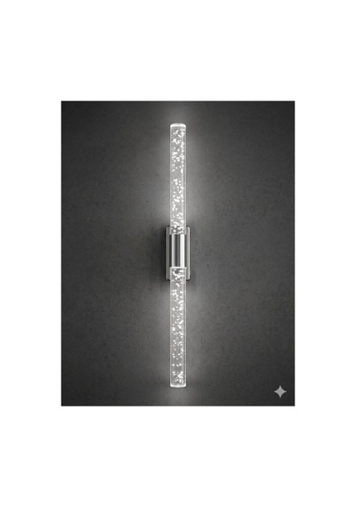 Bubblelight Large 51 Cm Modern Tasarım Led Aplik - Duvar Lambası - Gümüş - Pilli - Beyaz Led Gümüş Pilli