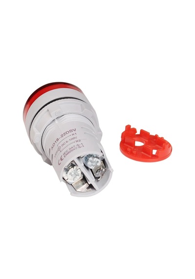 İntercom Ad22-22v-dc 22mm Kırmızı Mini Yuvarlak Dijital Dc Volt Ölçer