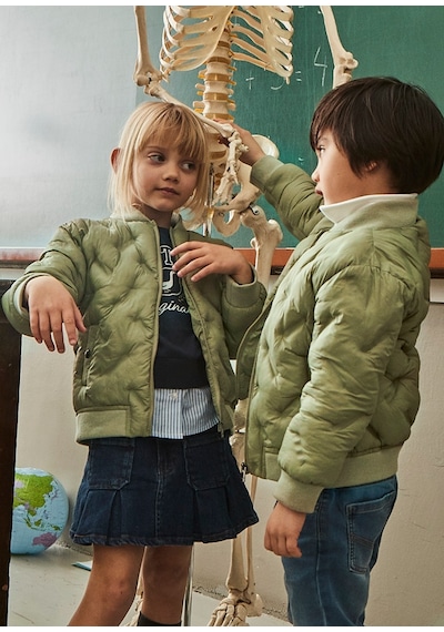 Mayoral 4420-95 Unisex Çocuk Yeşil Mont Yeşil