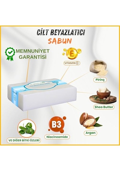 Cilt Beyazlatıcı Sabun 140 Gr X 3 Adet Tüm Cilt Tipleri Için B Ve E Vitaminli Diğer