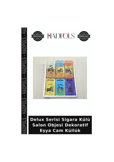 Delux Serisi Sigara Külü Salon Objesi Dekoratif Eşya Cam Küllük