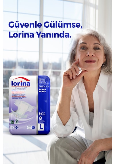 Bel Bantlı Hasta Bezi Large Küçük Paket 40'lı L