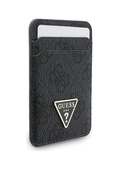 Guess Bilek Askı İpli Magnetik Kartlık 2in1 Aksesuar Set Siyah