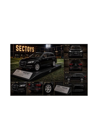 1:32 Ölçek Audi Q7 Jip Diecast Model Araba Siyah Audi Q7 Jip Model Araba