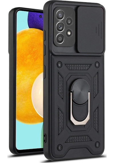 Teleplus Samsung Galaxy Uyumlu A33 5g Kılıf Magnetik Standlı Kamera Korumalı Slide Sürgülü Cover Kapak