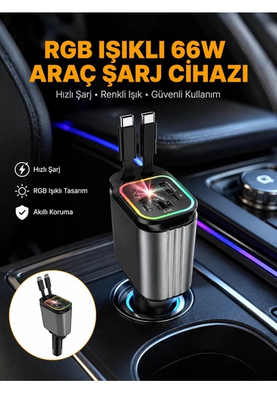 Kia Seat Mazda Mitsubishi Araçlar İçin Çok Fonksiyonlu Araç Şarj Adaptörü Yeni Nesil
