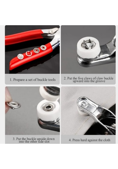 Mucit Home Çıt Çıt Ve El Pensesi Çıt Çıt Çakım Takma Seti Makine Metal 9.5 Mm