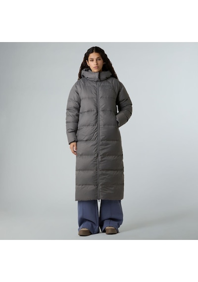 The North Face Kadın Hydrenalite City Uzun Kaz Tüyü Kapüşonlu Parka Nf0a8d3n0uz1 Gri
