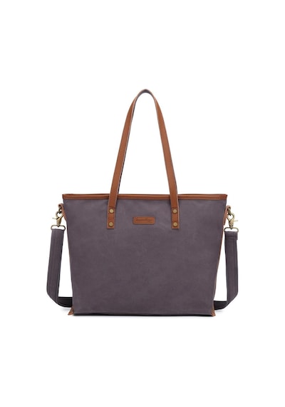Kanvas Kumaş Kadın Omuz Çantası Smart Bags 1330 Kahve