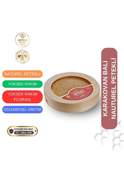 Natürel Petekli Karakovan Balı 1000 Gr.
