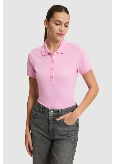 U.s. Polo Assn. Kadın Pembe Tişört Basic 50321798-vr041