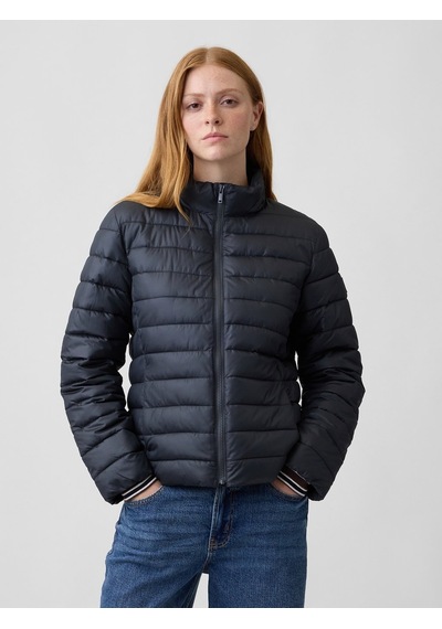 Gap V-frch Logo Lw Puffer Jkt Kadın Siyah Mont 910106000