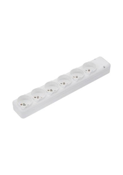 Far F508 ,1-faz 220v/16a Topraklı Dişi 6'lı Priz