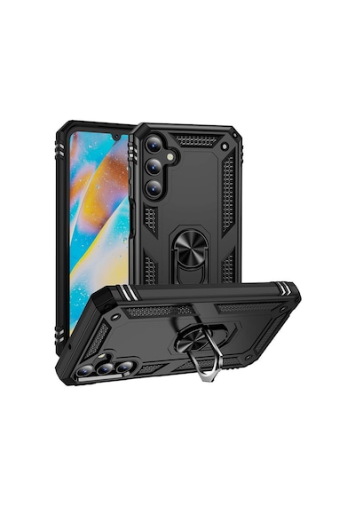 Samsung Galaxy Uyumlu A15 Kılıf Yüzüklü Zırh Tank Vega