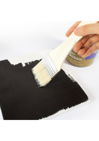 Gesso Boya Fırçası Seti, 3 Fırça Seti, 2, 4 Ve 6 Boylarında, Düz Fırçalar, Gesso, Akrilik, Yağlı Boya, Sulubo
