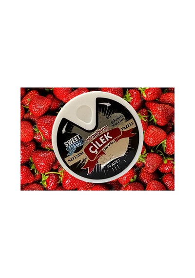 Çilek Aromalı Şekersiz Şeker 10gr