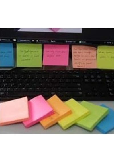 Pembe Kare Şekilli Posit Yapışkanlı Not Kağıdı Pos İt 76x76 Mm - 1 Adet