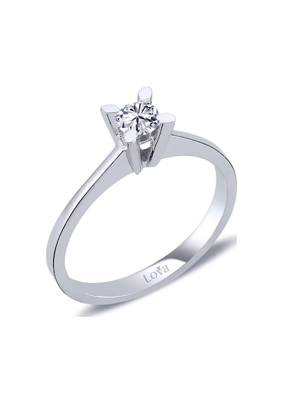 Lova E Renk 0,23 Karat Pırlanta Tektaş Yüzük - 1010131
